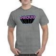 thumbnail image 1 of Proud Purple Banner T-Shirt Men -Smartprints Designs, Male Large, 1 of 4