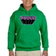 thumbnail image 1 of Proud Purple Glitter Banner Hoodie Men -Smartprints Designs, Male Medium, 1 of 4