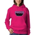 thumbnail image 1 of Proud Purple Glitter Banner Hoodie Women -Smartprints Designs, Female Large, 1 of 4
