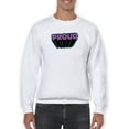 thumbnail image 1 of Proud Purple Glitter Banner Sweatshirt Men -Smartprints Designs, Male Large, 1 of 4