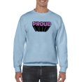 thumbnail image 1 of Proud Purple Glitter Banner Sweatshirt Men -Smartprints Designs, Male XX-Large, 1 of 4