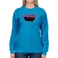 thumbnail image 1 of Proud Purple Glitter Banner Sweatshirt Women -Smartprints Designs, Female x-Large, 1 of 4