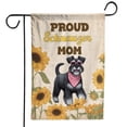 thumbnail image 1 of Proud Schnauzer Mom Happy Mother's Day with Love Garden Flag 12x18in Double Sided Miniature Schnauzer Dog Lover Outdoor Decor - 02003, 1 of 5