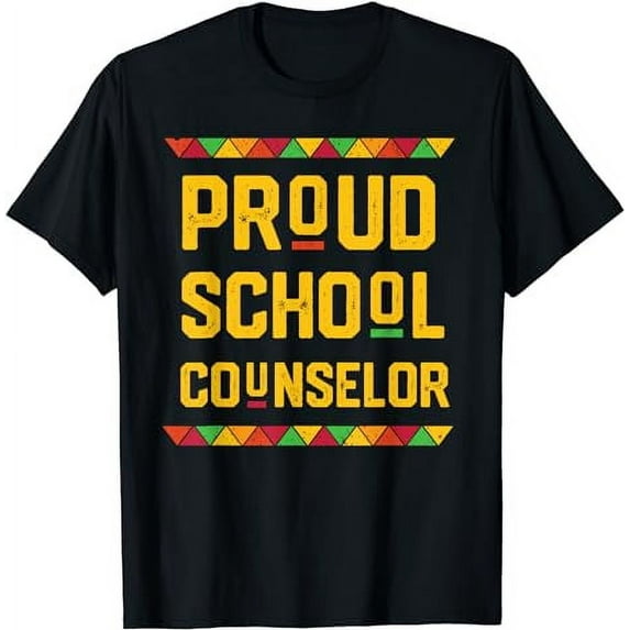 Proud School Counselor T Shirt Black History Month Shirt T-Shirt