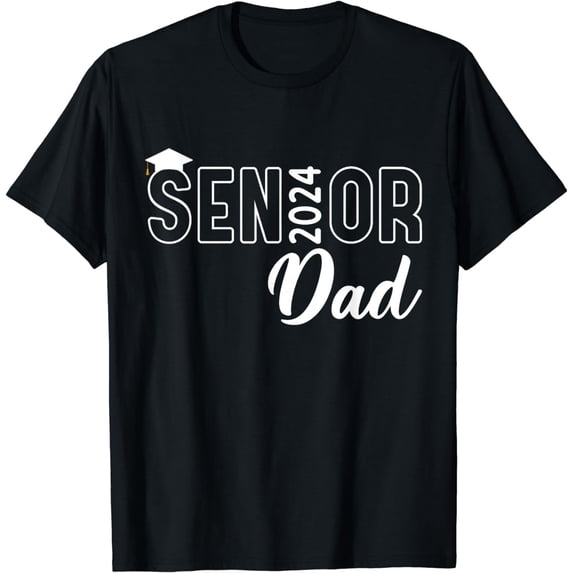 Proud Senior Dad 2024 Senior 2024 Dad Class Of 2024 Father T-Shirt