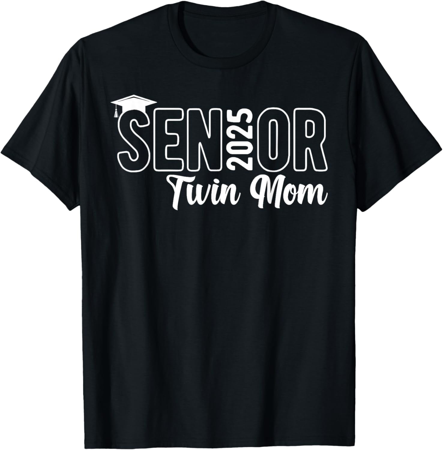 Proud Senior Twin Mom 2025 Senior 2025 Class Of 2025 TShirt