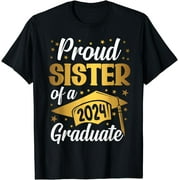 CORATO Proud Sister Of A 2024 Graduate Graduation Class Of 2024 T-Shirt