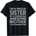 thumbnail image 1 of Proud Sister Of An Awesome Brother Family T-Shirt, 1 of 4