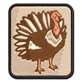 thumbnail image 1 of Proud Standing Turkey Applique Multi-Color Embroidered Hook & Loop Patch - 2.0 Inch Mini, 1 of 5