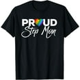 thumbnail image 1 of Proud Step Mom Gay Pride Month LGBTQ T-Shirt, 1 of 4