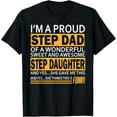 thumbnail image 1 of Proud Step dad father day gift for stepdad from stepdaughter T-Shirt, 1 of 6