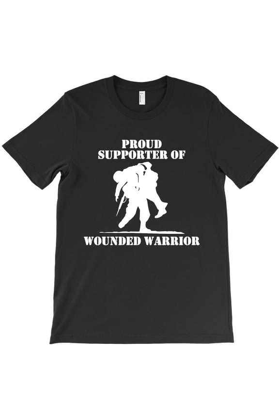 Proud Supporter Of Wounded Warriors, Military Veteran Charity Support - Everyday Gift G3407 Unisex T-Shirt, Up to Size 5XL