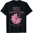 thumbnail image 1 of Proud Survivor Daisy Pink Breast Cancer Awareness Gift T-Shirt, 1 of 3