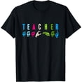 thumbnail image 1 of Proud Teacher ASL Sign Language Gestures T-Shirt, 1 of 4
