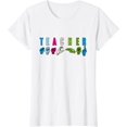 thumbnail image 1 of Proud Teacher ASL Sign Language Gestures T-Shirt, 1 of 3