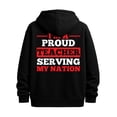 thumbnail image 1 of Proud Teacher Hoodie hoodies funny humor men's graphic hoodies black Everyday Styling gift vintage Original Unisex Shirt Graphic Tee tshirts Original Unisex Shirt Printed tshirts, 1 of 7