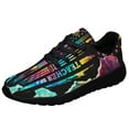 thumbnail image 1 of Proud Teacher Tie Dye Shoes Sneakers for Women Men Black Size 8, 1 of 7