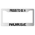 thumbnail image 1 of Proud To Be A Nurse Chrome Plastic License Plate Frame AMA, 1 of 1