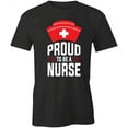thumbnail image 1 of Proud To Be A Nurse T-Shirt | Cool Nursing Black Tee Gift, 1 of 5