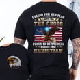 thumbnail image 1 of Proud To Be American Blessed To Be Christian Eagle Patriot American T-Shirt MLN3125TS, 1 of 6