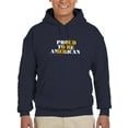 thumbnail image 1 of Proud To Be American Gold Hoodie Men -Image by Shutterstock, Male 5X-Large, 1 of 4