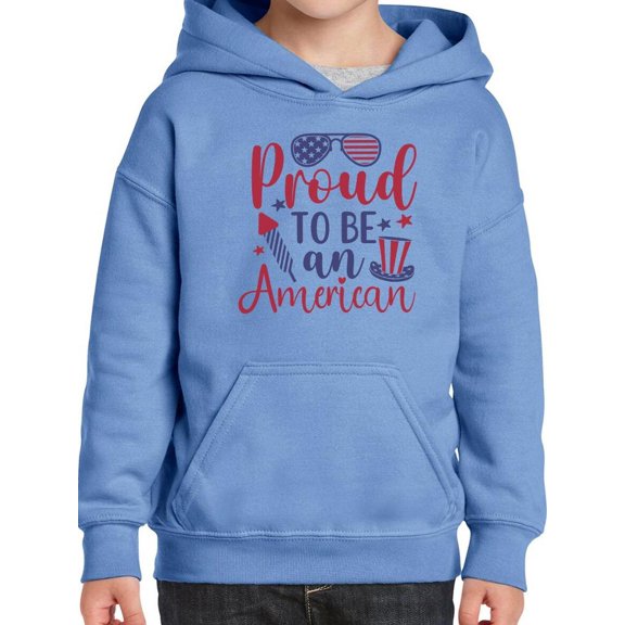 Proud To Be An American Hoodie Juniors -Image by Shutterstock,  x-Large