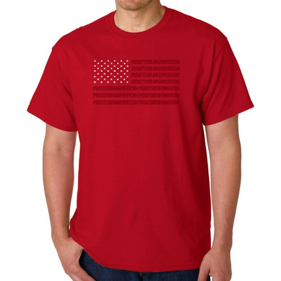 Proud To Be An American - Men's Word Art T-Shirt