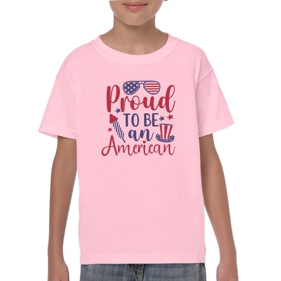 Proud To Be An American T-Shirt Juniors -Image by Shutterstock, x-Large