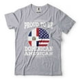 thumbnail image 1 of Proud To Be Dominican American Shirt Dominican Republic Patriotic TShirt Dominican National Flag Tee (3X-Large Military Green), 1 of 5