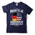 thumbnail image 1 of Proud To Be German American Shirt Germany America Patriotic Shirt Germany USA Shirt German Gift (X-Large Navy Blue), 1 of 6