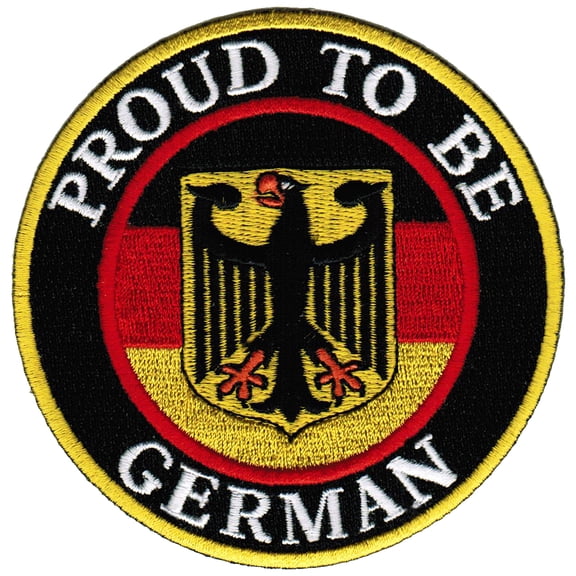 Proud To Be German Iron-On Embroidered Biker Patch