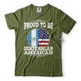 thumbnail image 1 of Proud To Be Guatemalan American Shirt Guatemala America Shirt Guatemalan Patriotic Tee Shirt (X-Large Military Green), 1 of 6