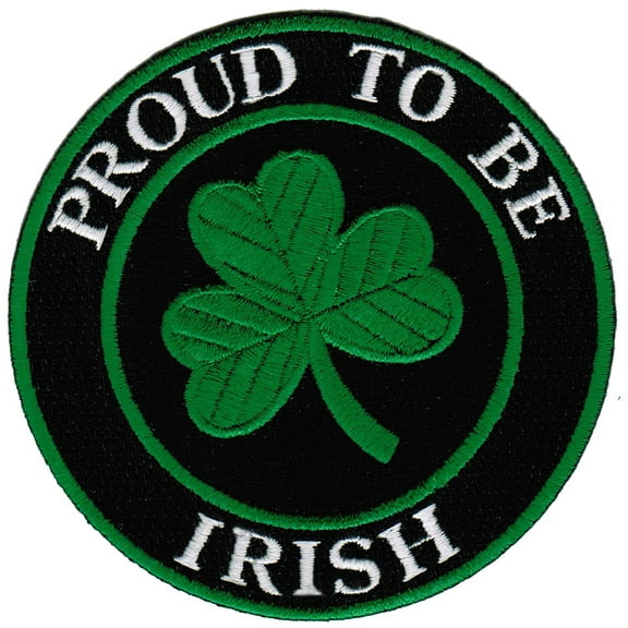 Proud To Be Irish Iron-On Embroidered Biker Patch