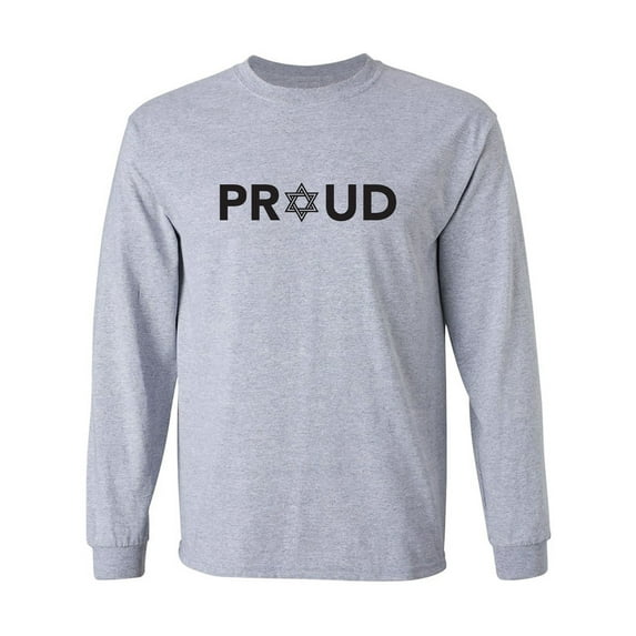 Proud To Be Jewish Adult Long Sleeve T-shirt