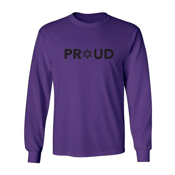 Proud To Be Jewish Adult Long Sleeve T-shirt
