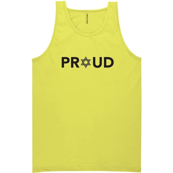 Proud To Be Jewish Neon Tank Top