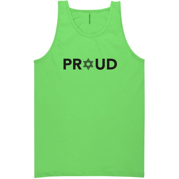 Proud To Be Jewish Neon Tank Top