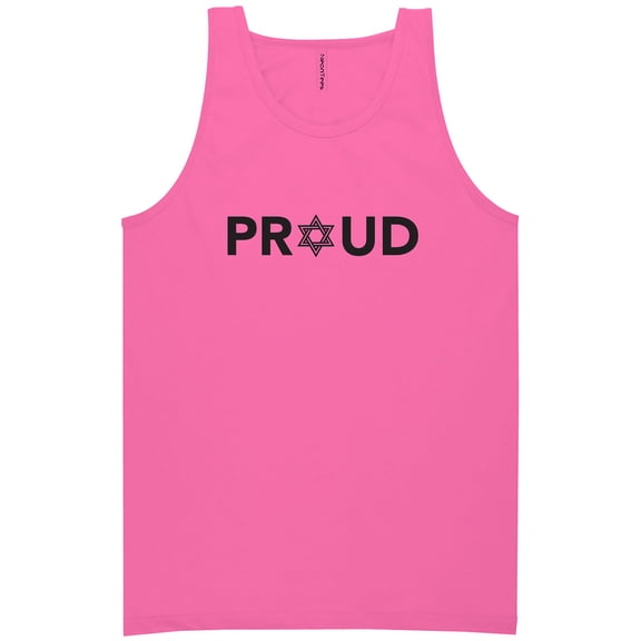 Proud To Be Jewish Neon Tank Top