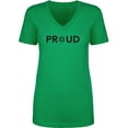 thumbnail image 1 of Proud To Be Jewish Womens V-Neck T-Shirt, 1 of 2