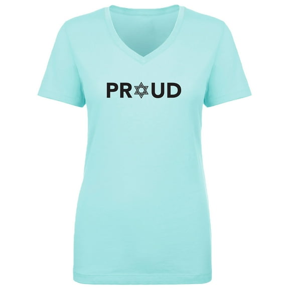 Proud To Be Jewish Womens V-Neck T-Shirt