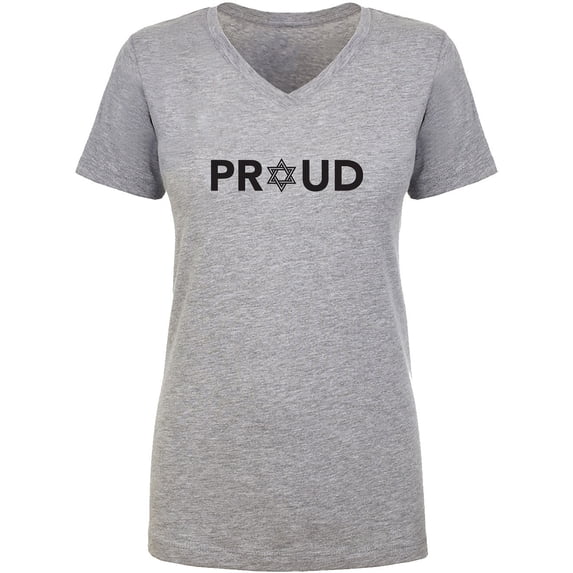 Proud To Be Jewish Womens V-Neck T-Shirt