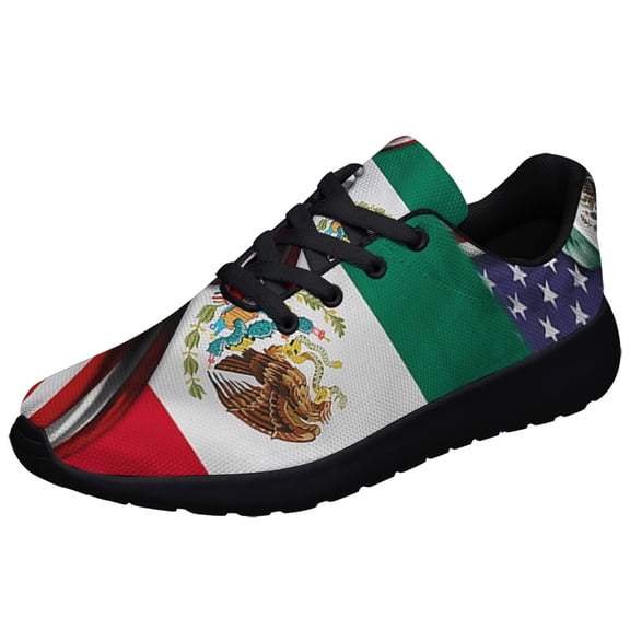 Proud To Be Mexican American Shoes Sneakers for Women Men Black Size 10