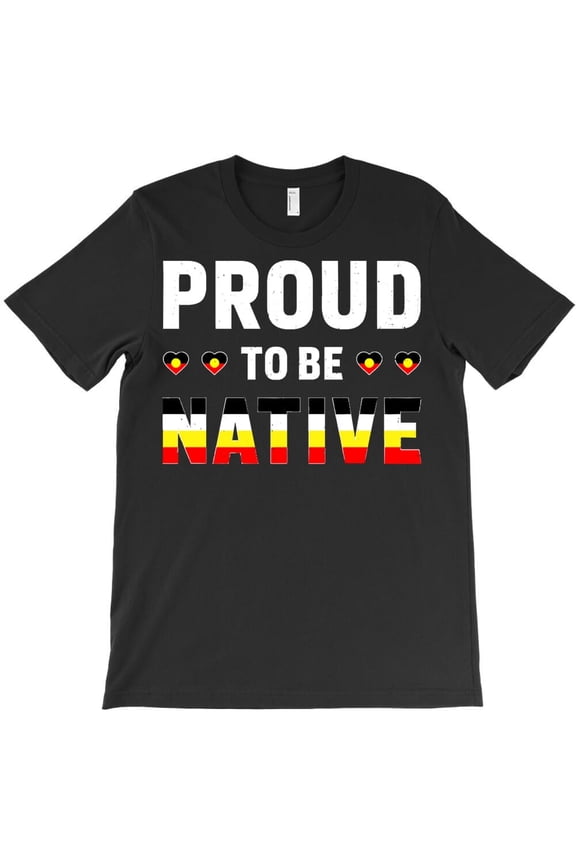 Proud To Be Native Funny Indigenous American Indian Holiday Graphic - Daily Wear Essential, H23393 Unisex T-Shirt, Up to 5XL Available