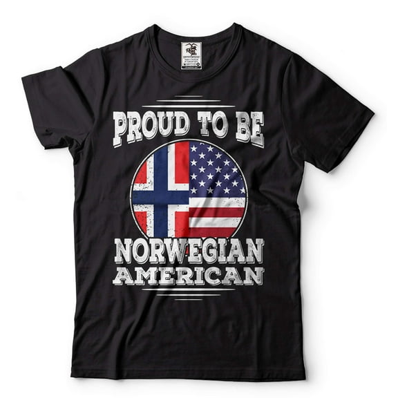 Proud To Be Norwegian American Shirt Norway National Patriotic Shirt Norway America USA Shirt