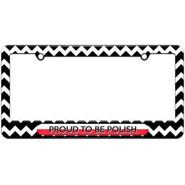 Polish And Proud Photo License Plate – Full Size Aluminum, Weatherproof, Pre-Drilled Holes