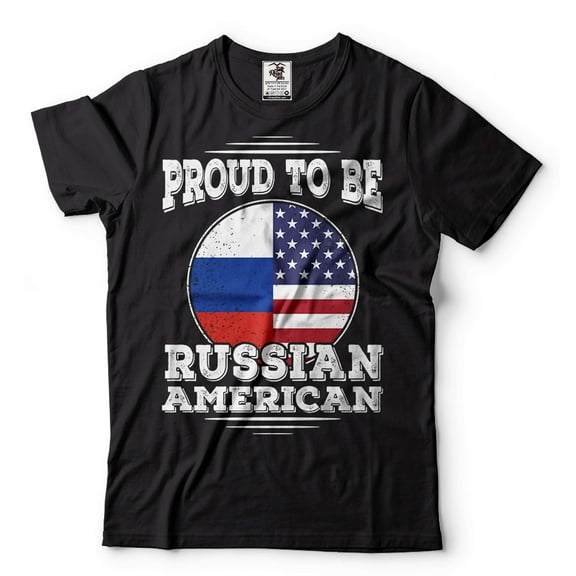 Proud To Be Russian American Shirt Russian Gifts Russian Shirt Russia Flag Shirt Russian Shirts