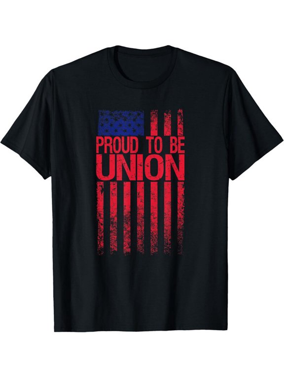 Proud To Be Union Workers Skilled Worker US Flag Everyday T-Shirt, Size S-5XL
