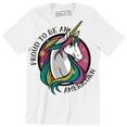 thumbnail image 1 of Proud To Be an Americorn Funny Unicorn Quote Saying Men's T-Shirt, 1 of 4