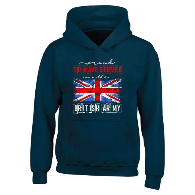 Proud ToBe Served British Army Hoodie, British Martyrs Flag Remembrance