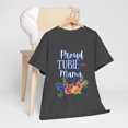 thumbnail image 1 of Proud Tubie Mama Unisex Heavy Cotton Tee, 1 of 5